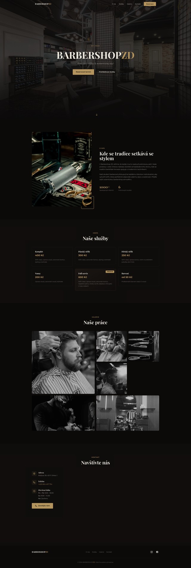 Barbershop Web Design