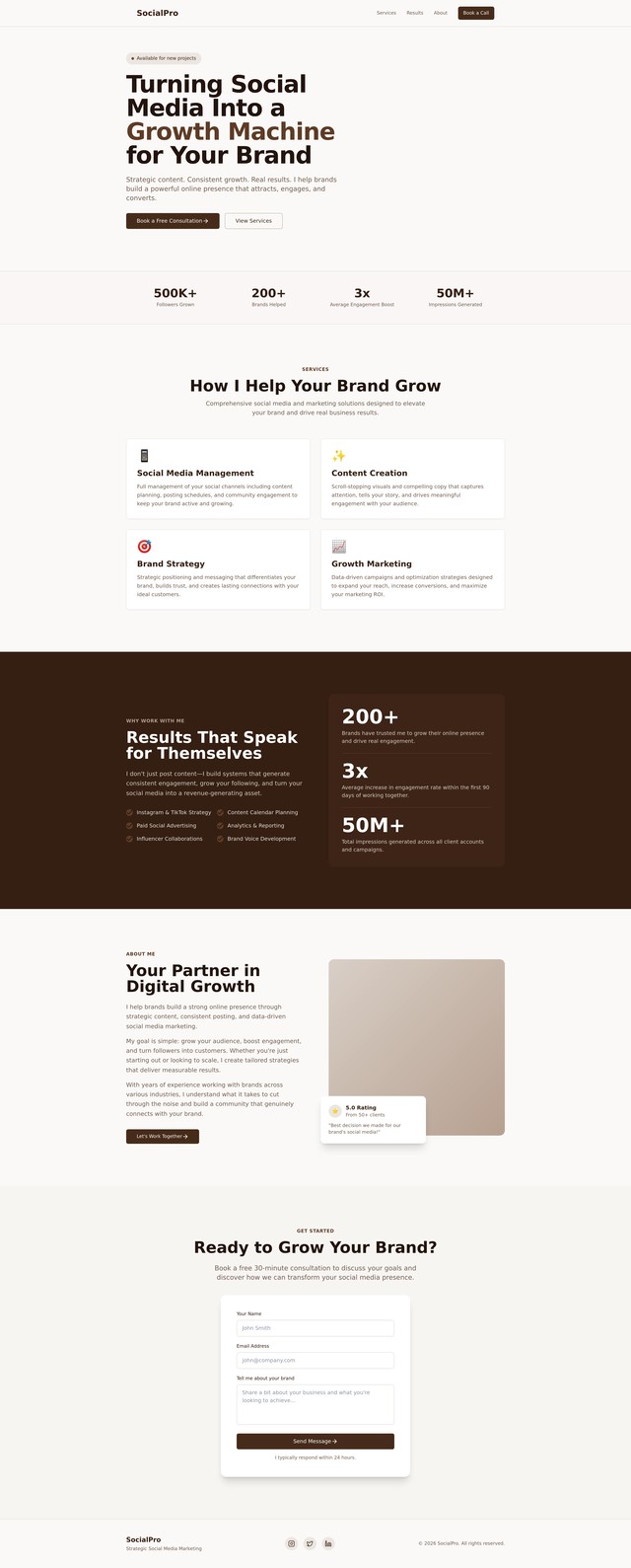 Brand Growth Website