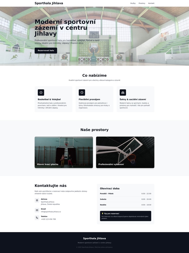 Hala Jihlava Redesign