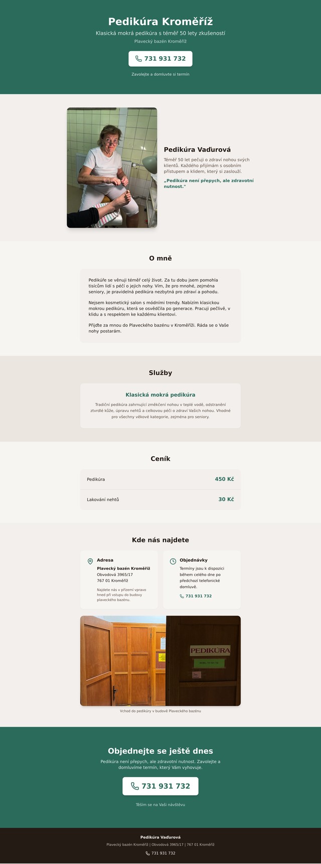 Pedikúra Kroměříž