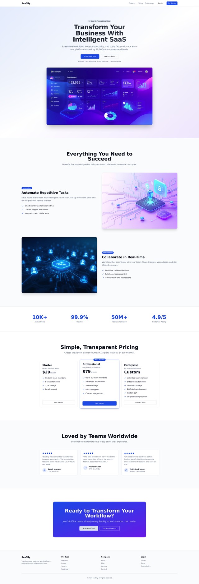 SaaS Landing Page