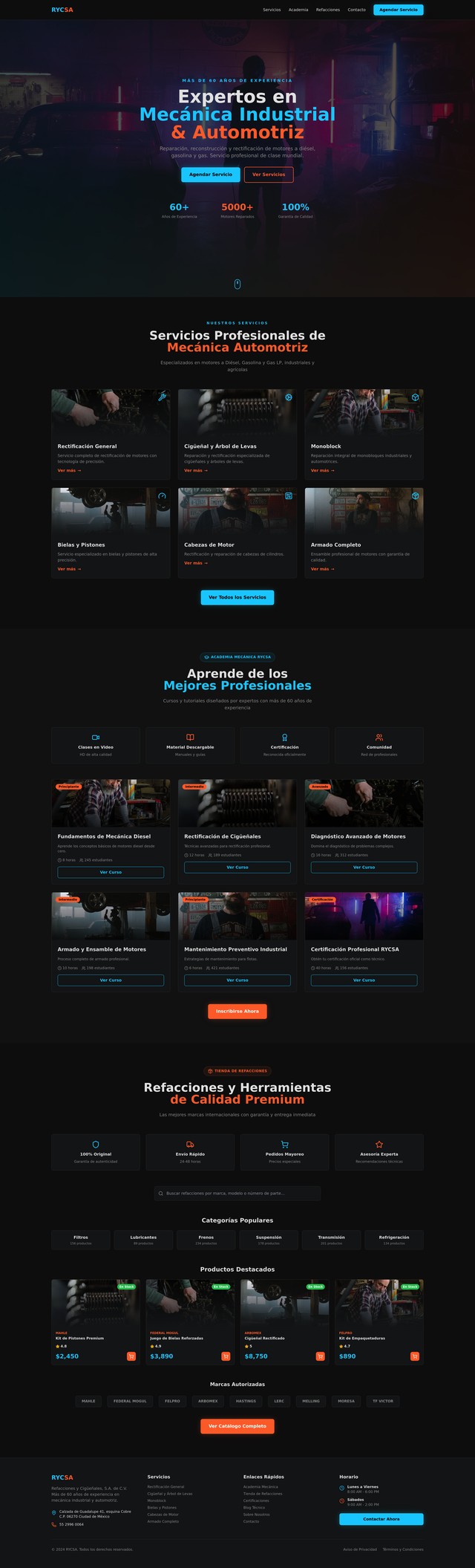 Rycsa Website Redesign