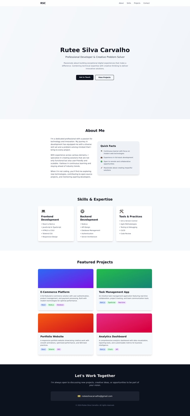 Personal Website Design