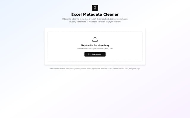Excel Metadata Removal