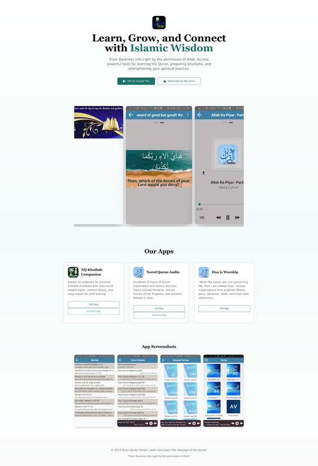 App Landing Page