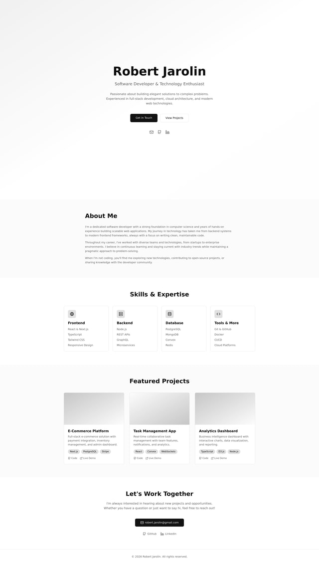 Personal Website Design