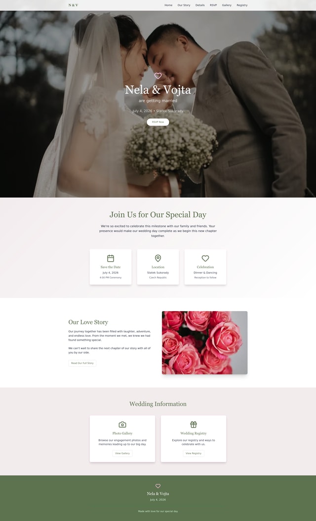Wedding Website