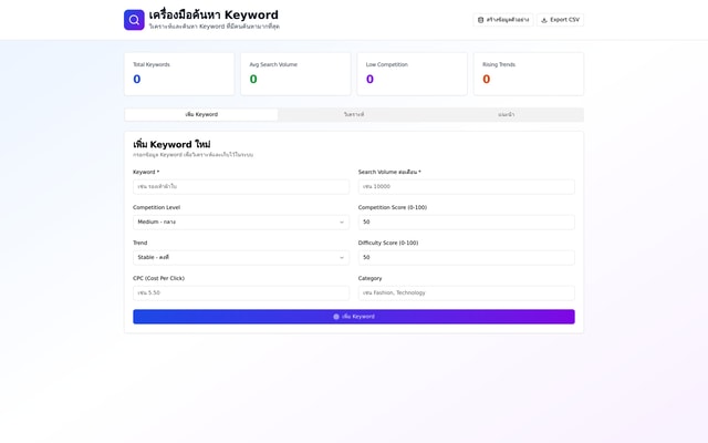 Keyword Research Tool