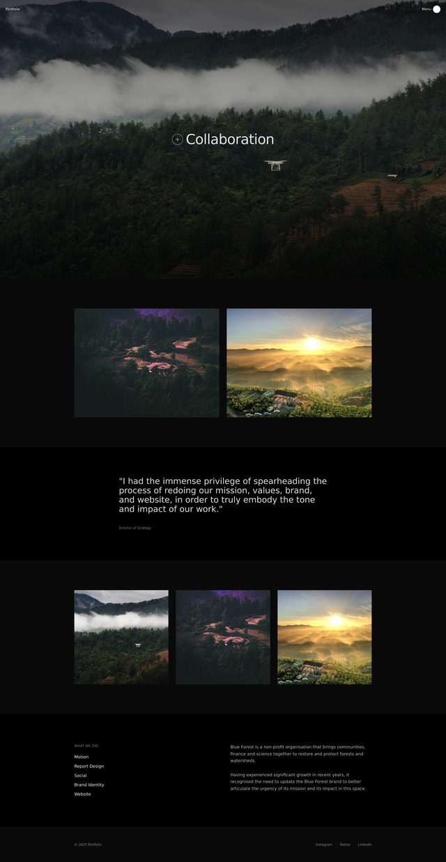 Blue Forest Template