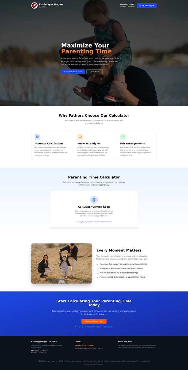 Father Custody Landing