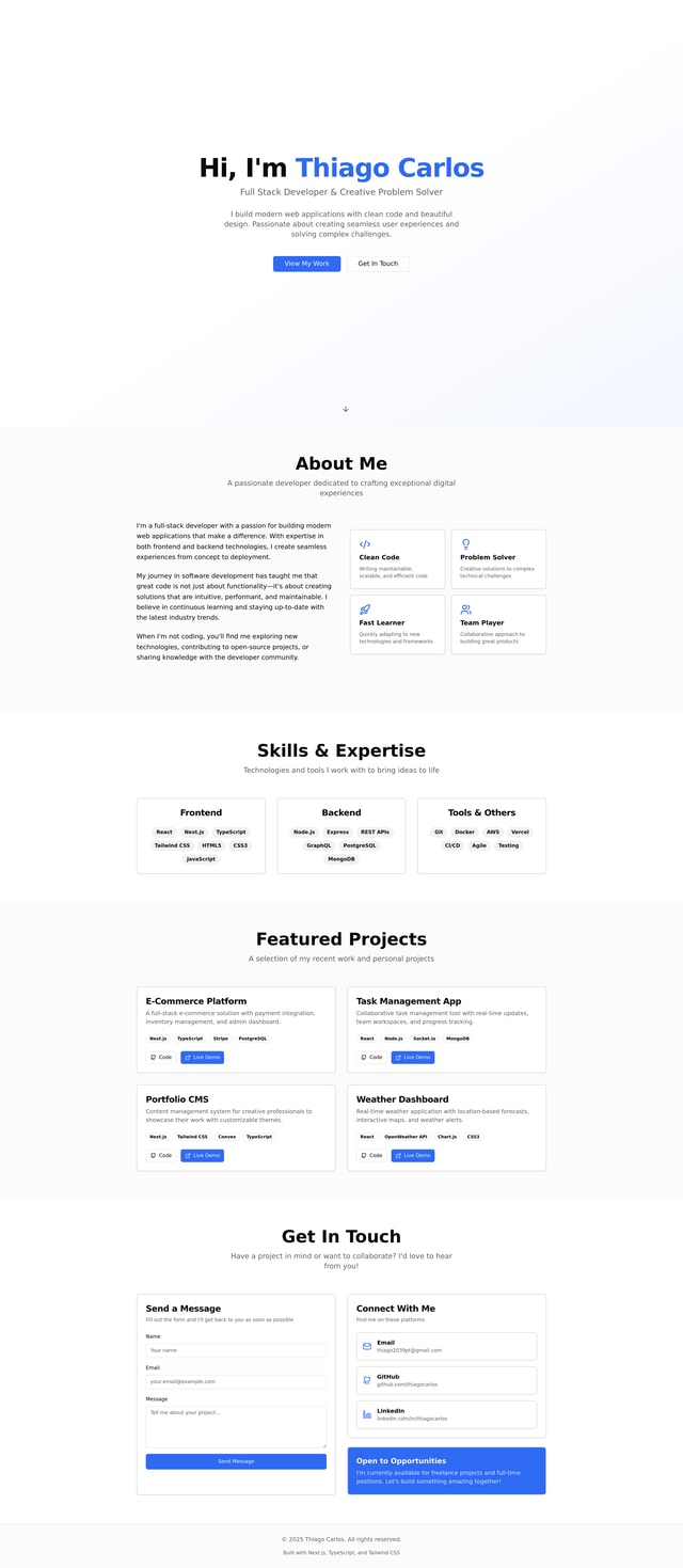 Personal Website Design
