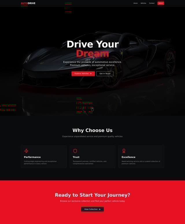 Automotive Website Concept