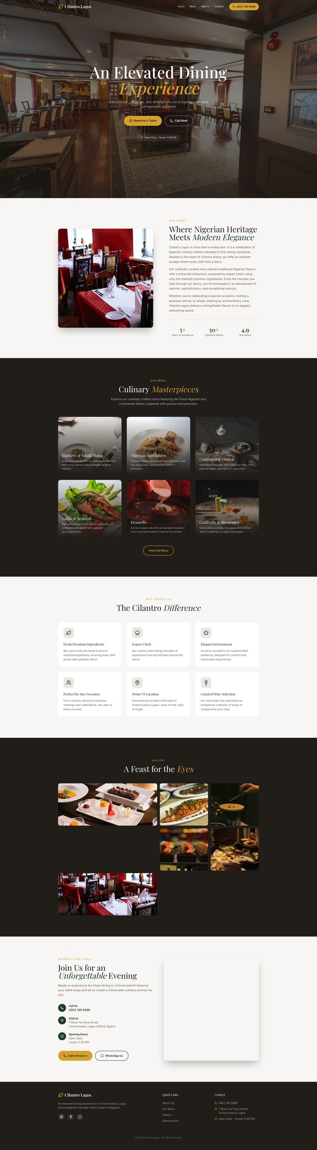 Cilantro Lagos Website