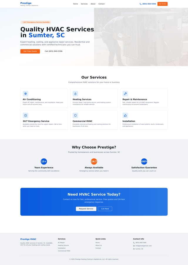 HVAC Contractor Inquiry