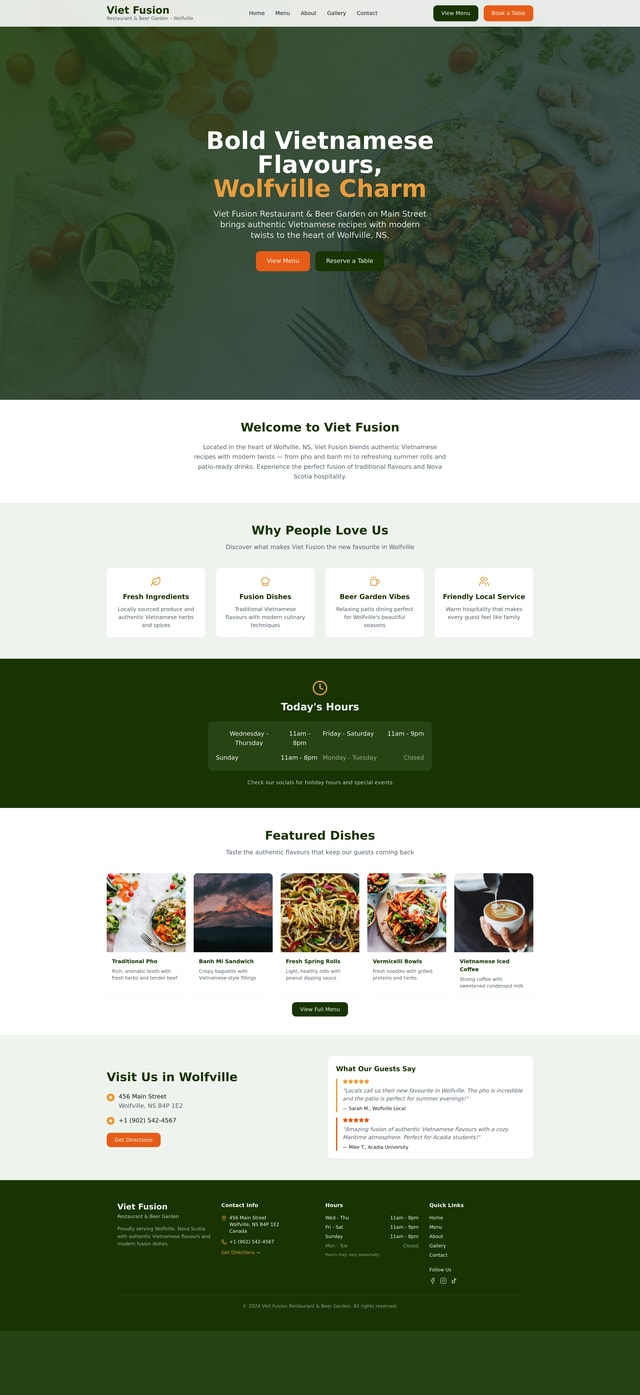 Viet Fusion Website
