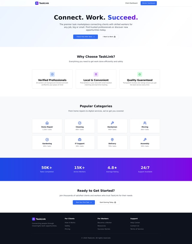 TaskLink Project Overview