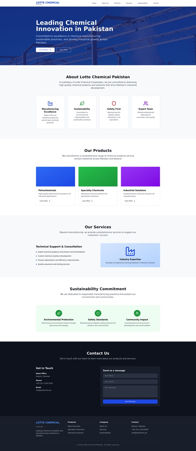 Lottechem Website