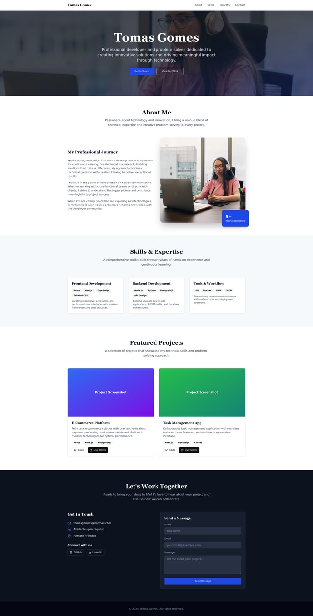 Personal Website Design