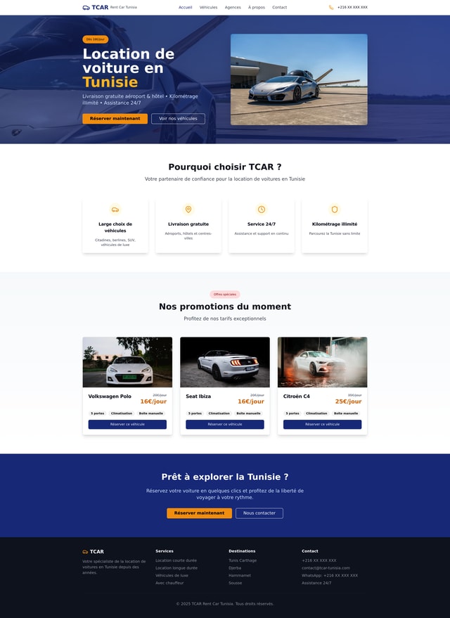 TCAR Website Design